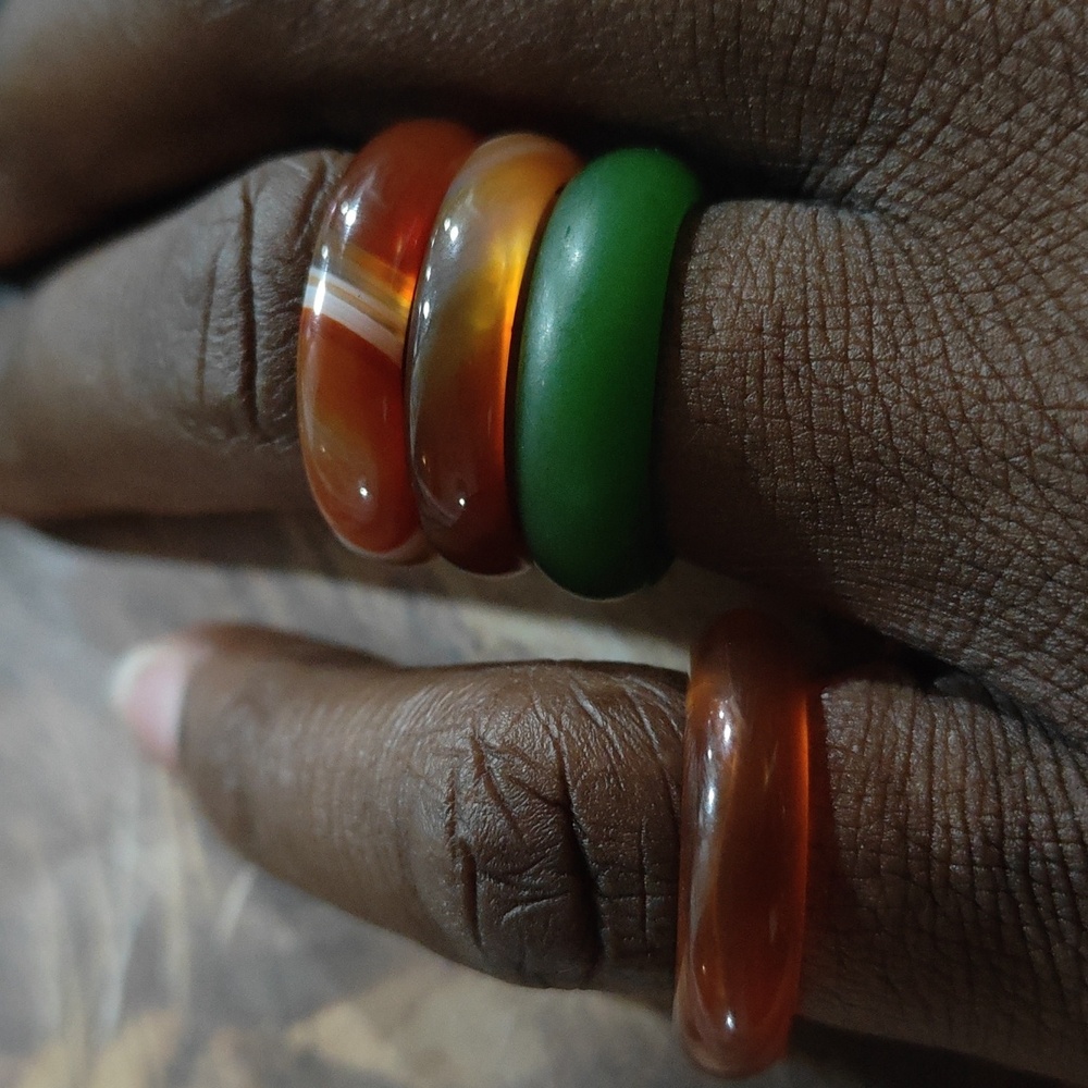 Carnelian stone Band/Pendant - Picture 3 of 4